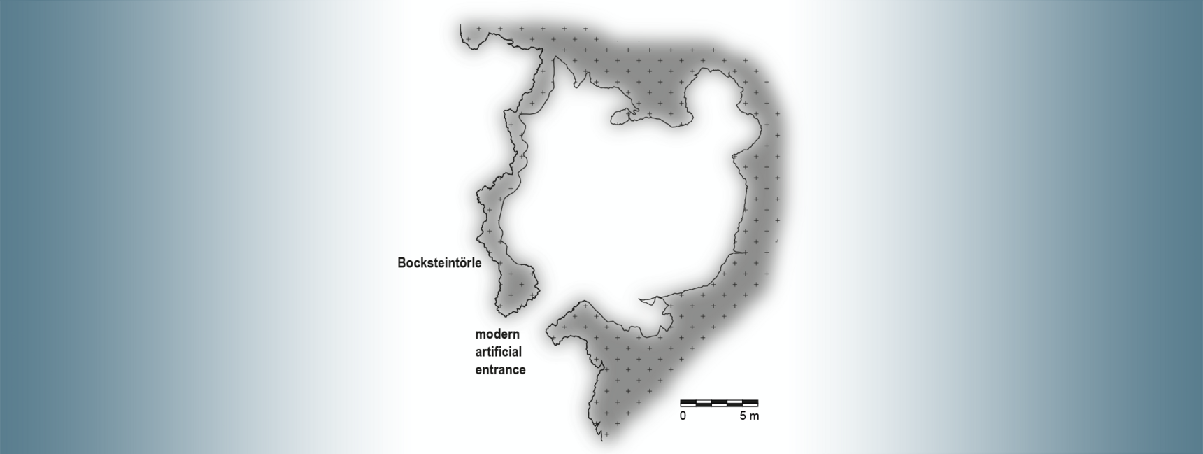 Ground plan of Bockstein Cave.