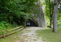 Entrance to Hohle Fels Cave in the Ach Valley. Copyright, picture credit: Landesamt für Denkmalpflege im Regierungspräsidium Stuttgart, S.M. Heidenreich.