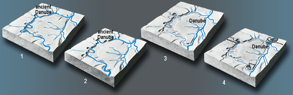 Valley formation in the Swabian Jura - the example of the ancient Danube and the Ach valley.